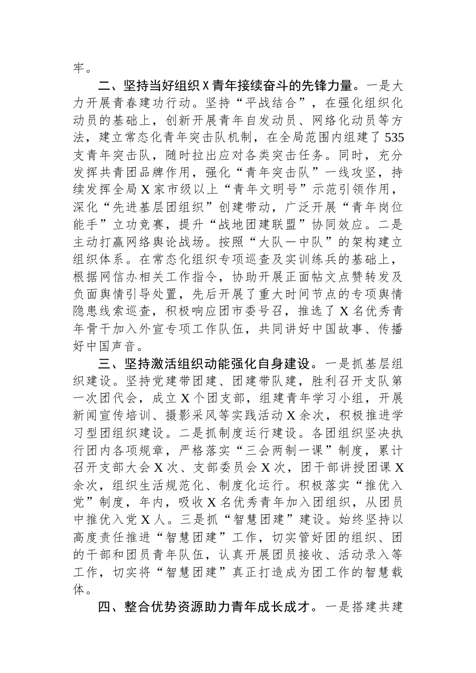 市局共青团2024年工作总结报告_第2页