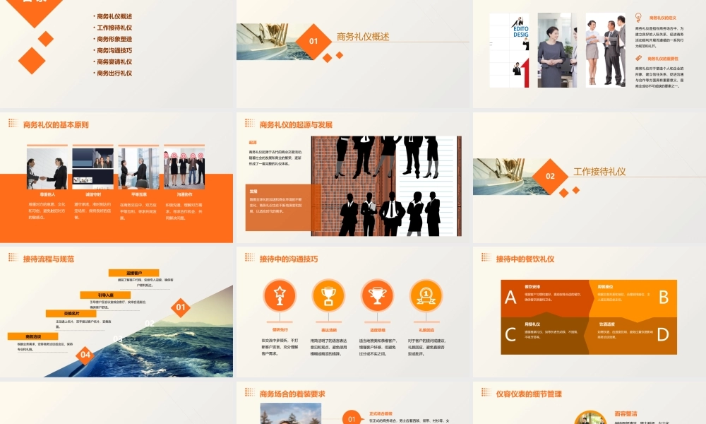 玩转一场工作接待——商务礼仪简览课件