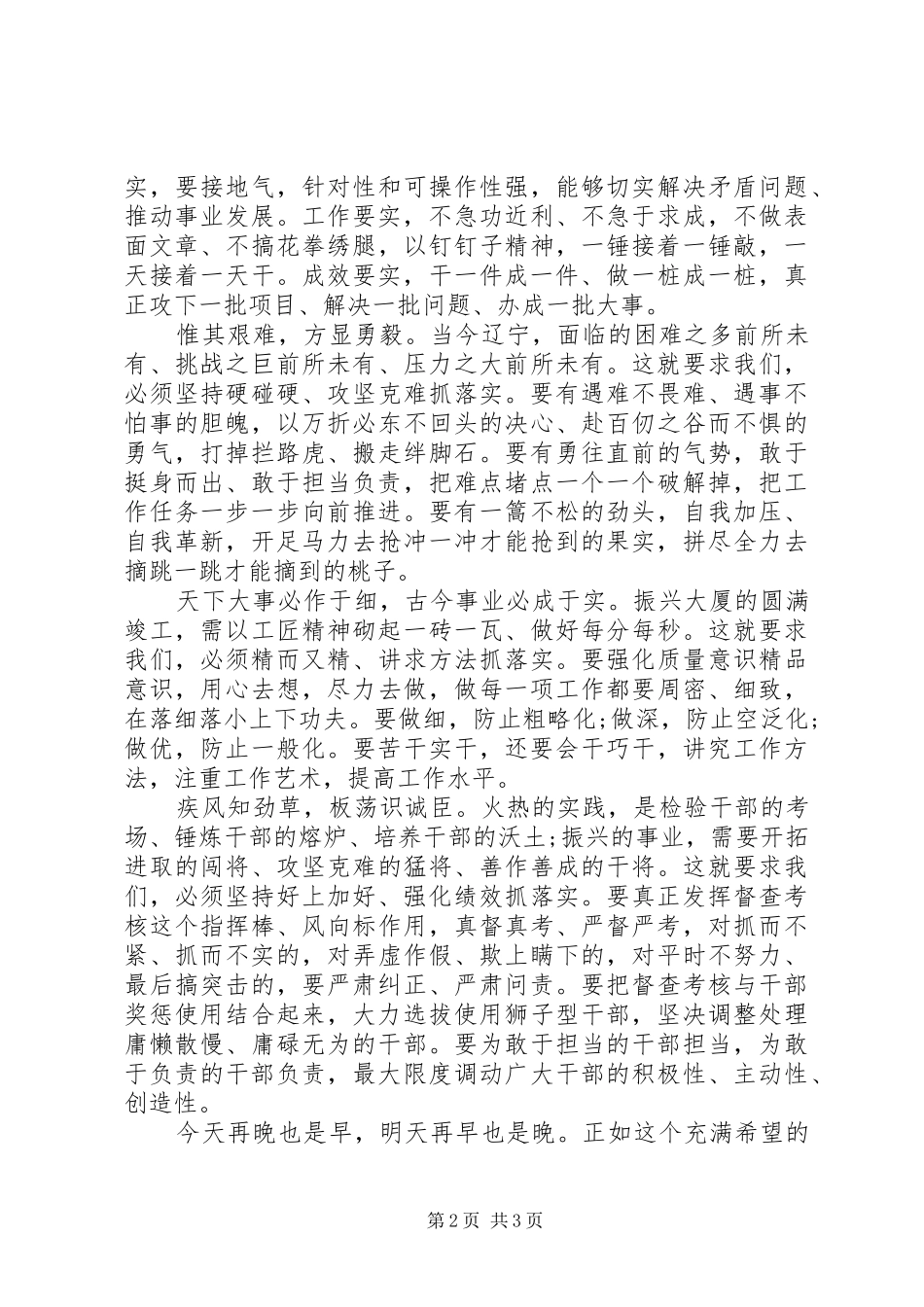 开展“重实干、强执行、抓落实”专项行动研讨发言+心得体会_第2页