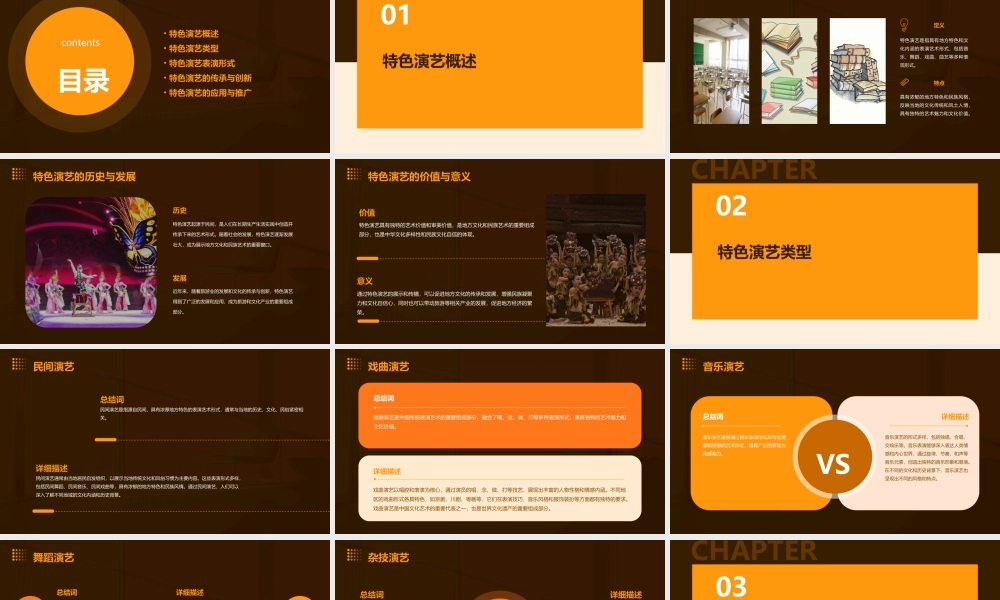 特色演艺介绍课件