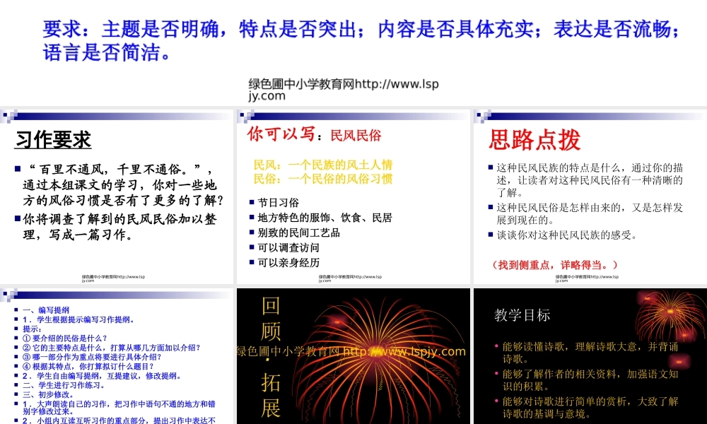 人教版六年级语文下册《口语交际习作二课件PPT》 (3)