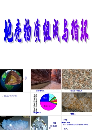地壳物质的组成与循环