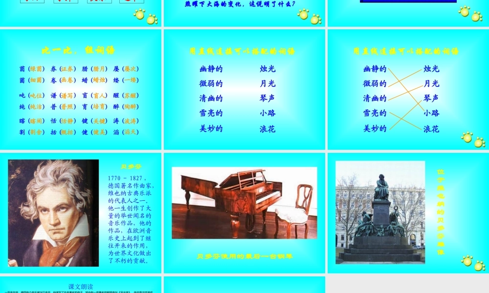 《月光曲》课堂演示课件