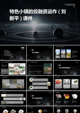 特色小镇的投融资运作(刘新平)课件