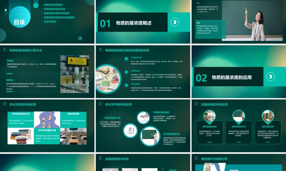 物质的量浓度(原创市级公开课)课件