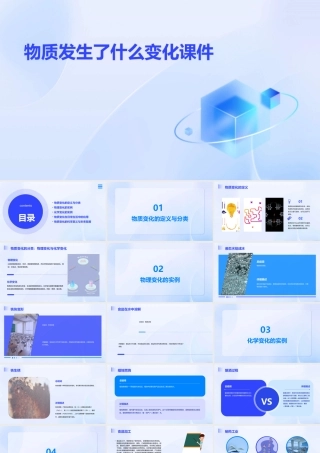 物质发生了什么变化课件