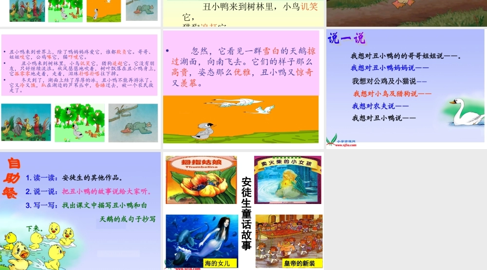 《丑小鸭》课件 (3)