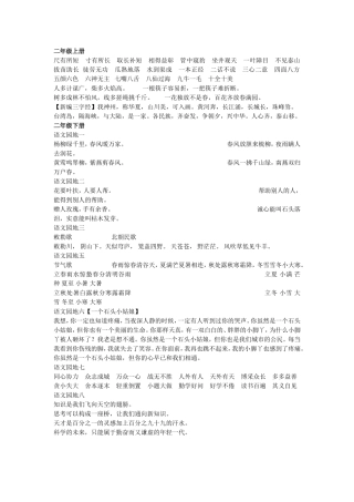 小学日积月累