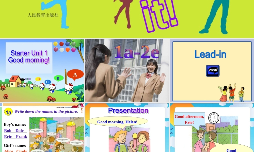 初中一年级英语上册预备篇StarterUnit2WhatisthisinEnglish第二课时课件