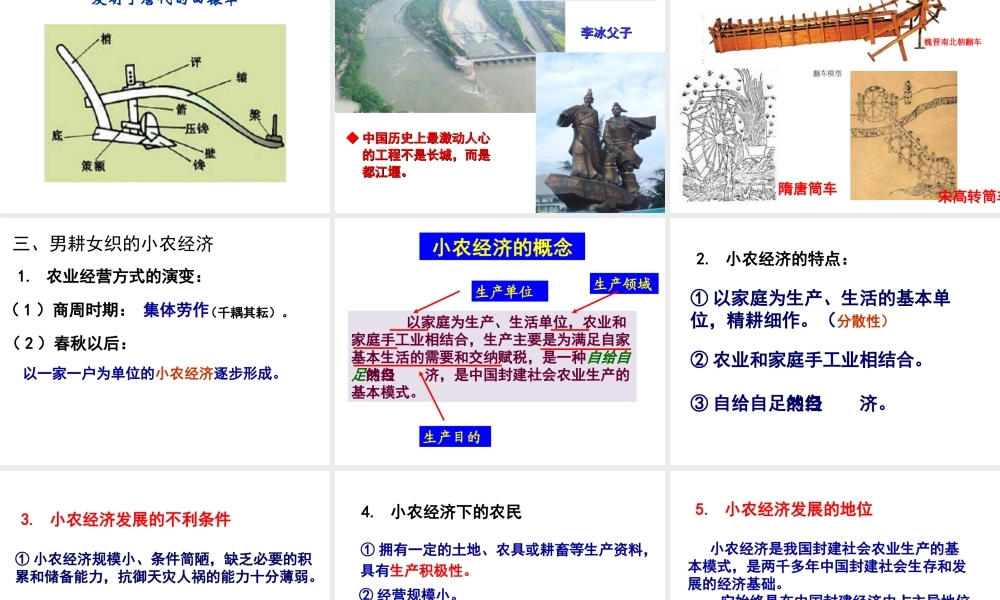 历史②必修11《发达的古代农业》PPT课件