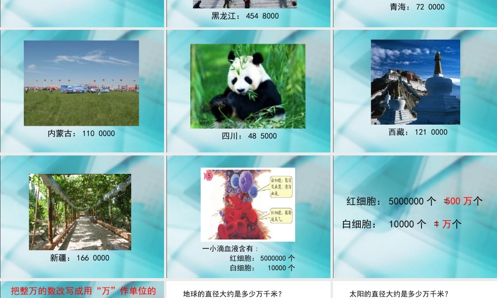 数学　四年级上册　第一单元　《大数的认识》2、亿以内数的写法