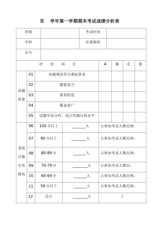 期末考试成绩分析表 (5)