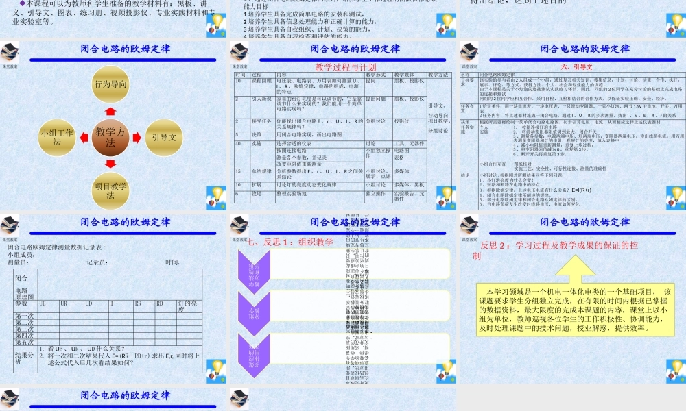 闭合电路欧姆定律课件程晓迟