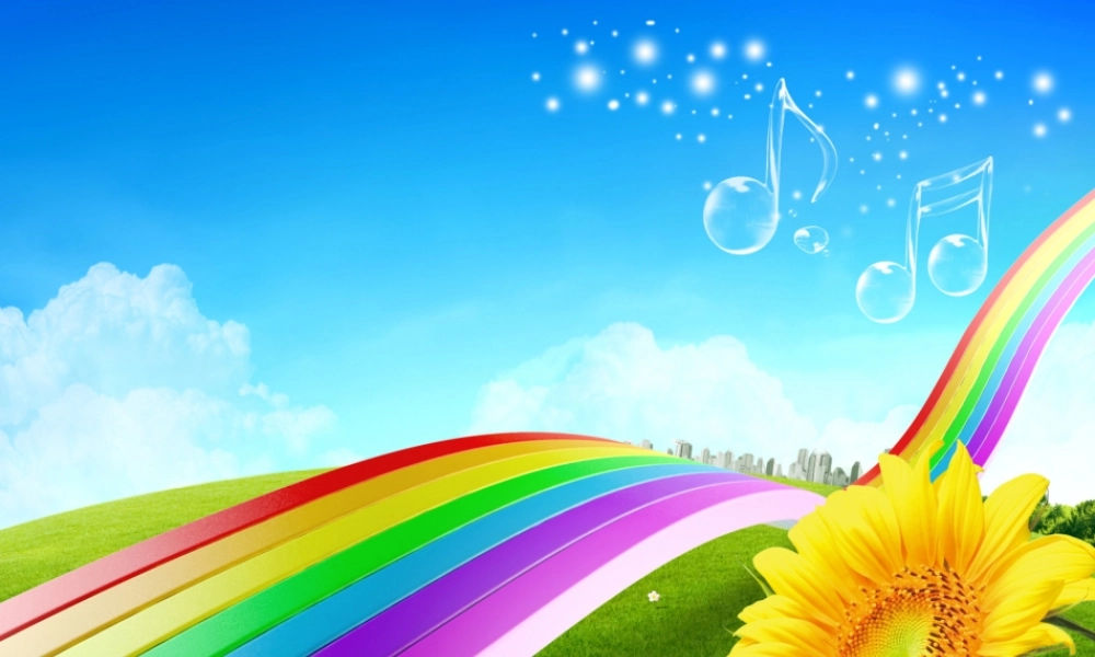 向日葵色彩PPT模板