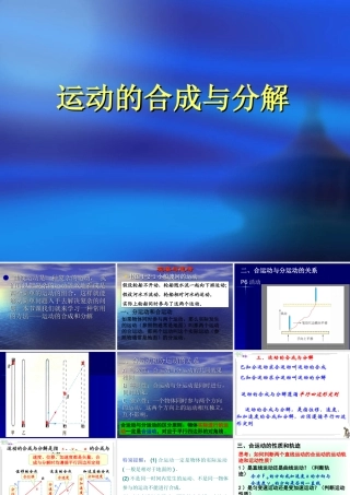 运动的合成与分解