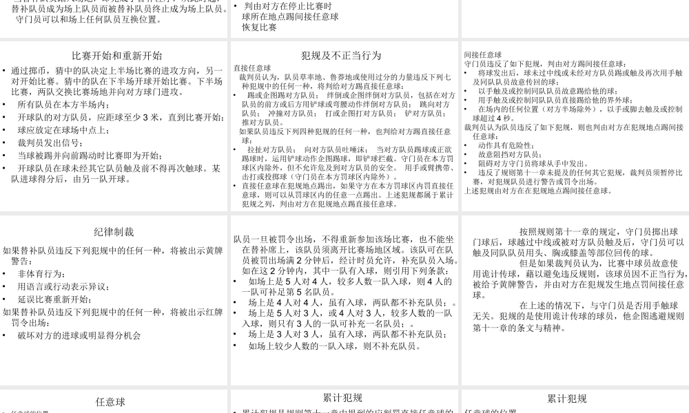 五人制足球竞赛规