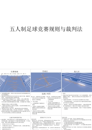 五人制足球竞赛规