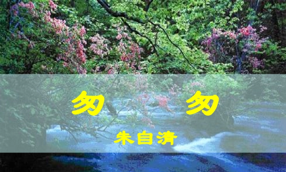 人教新课标六年级语文下册《匆匆_8》PPT课件