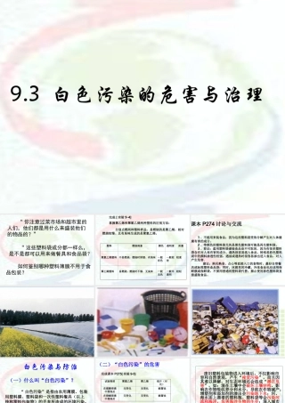 白色污染的危害与治理
