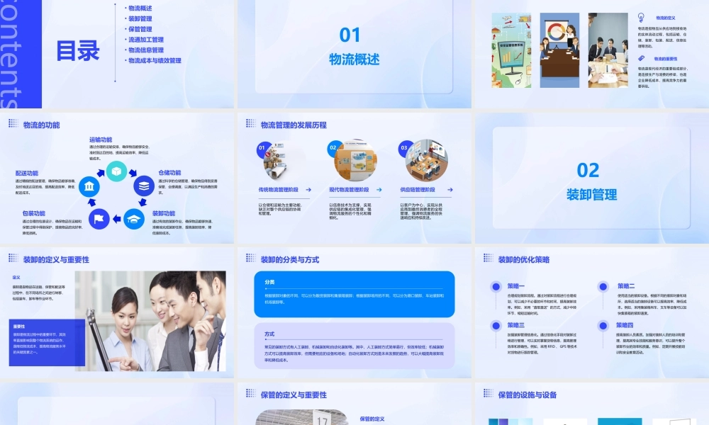 物流的功能与管理(装卸保管流通加工)课件