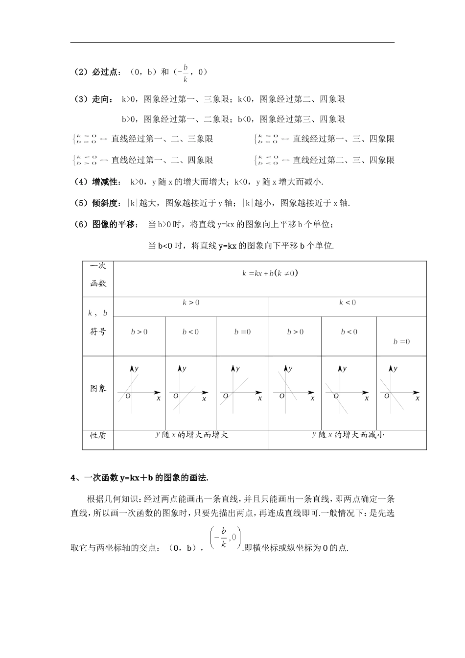一次函数知识点梳理三_第3页