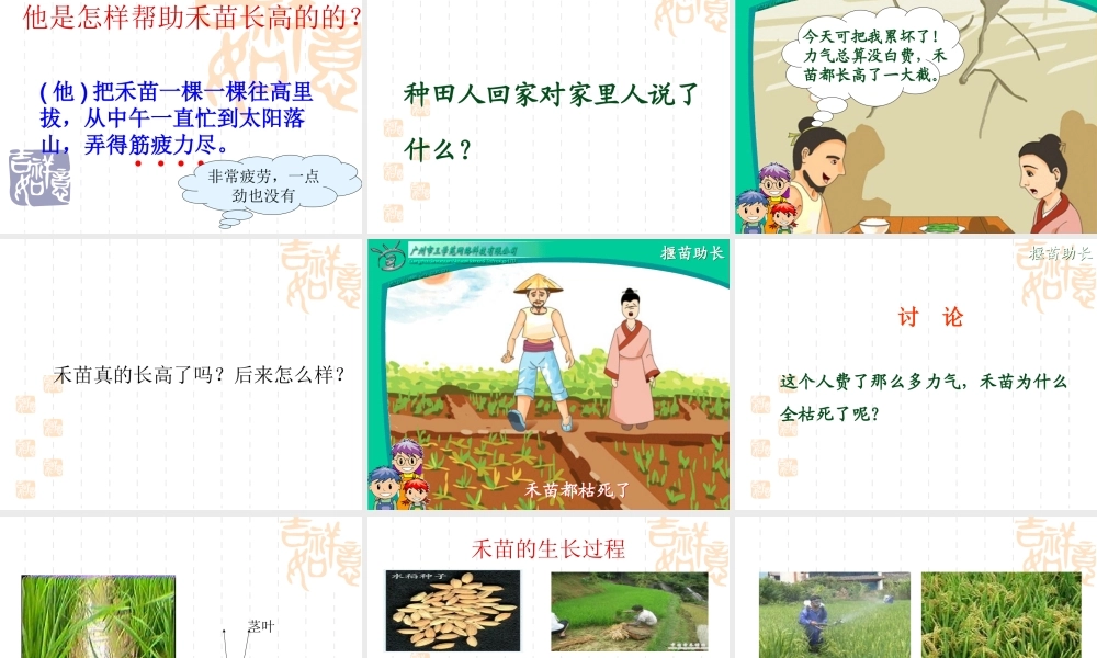 小学课件-拔苗助长[1]