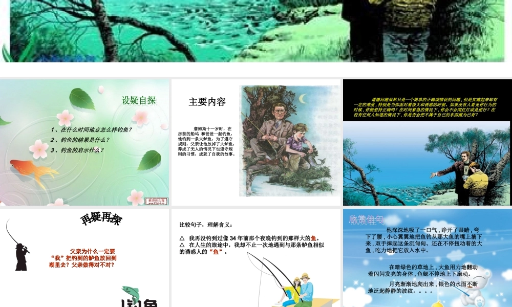 《钓鱼的启示》课件