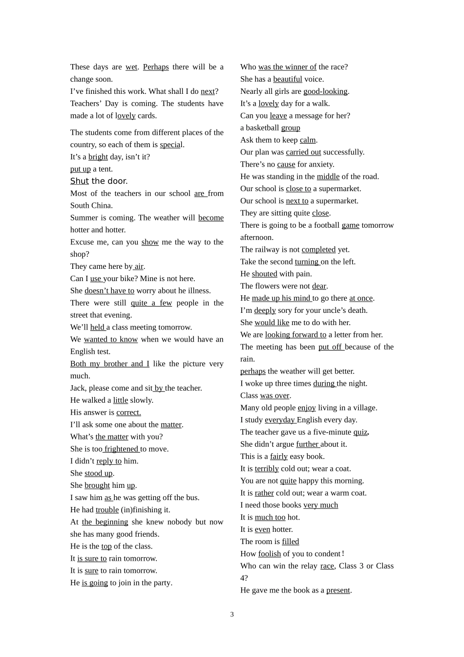 沈阳牛津英语中考综合阅读之同义词归类_第3页