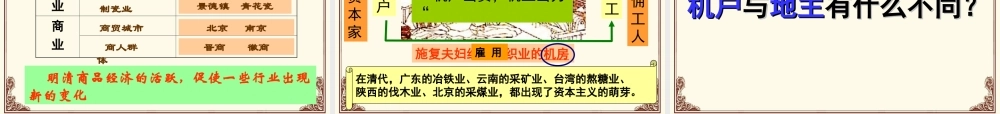 人教版七年级下册第三单元第20课+明清经济的发展与“闭关锁国”课件（38张）+