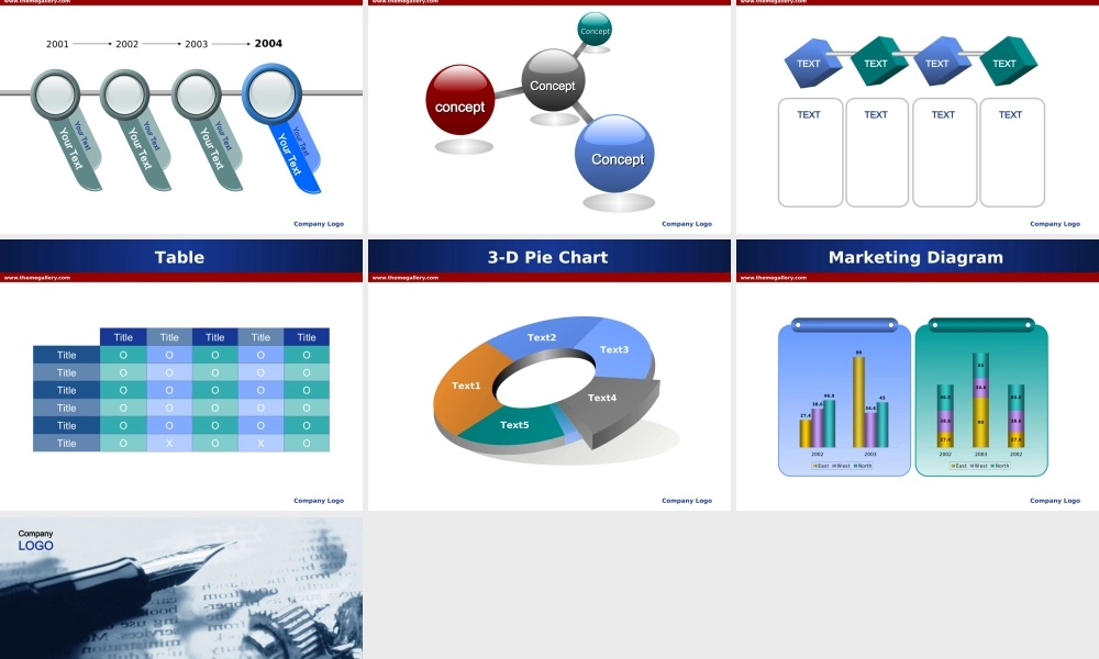 国外精美的的PPT模板及图标