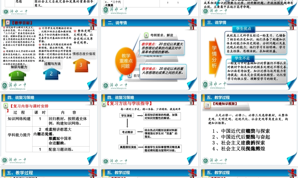 世纪以来中国重大思想理论成果说课课件