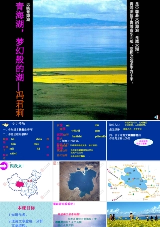 青海湖梦幻般的湖课件