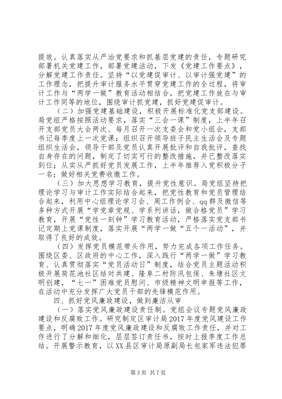 审计局XX年上半年工作总结及下半年工作计划_第3页