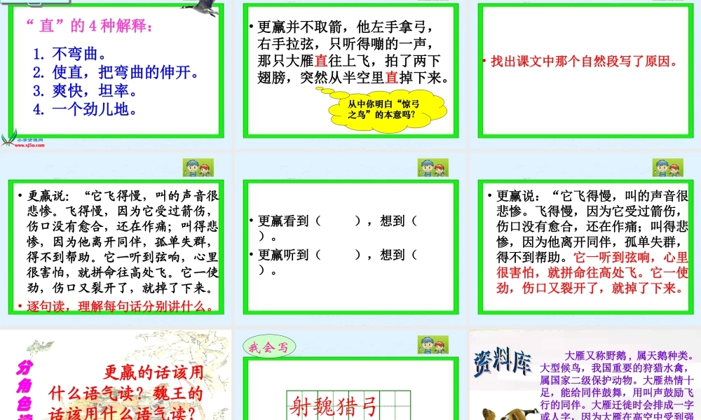 《惊弓之鸟》PPT