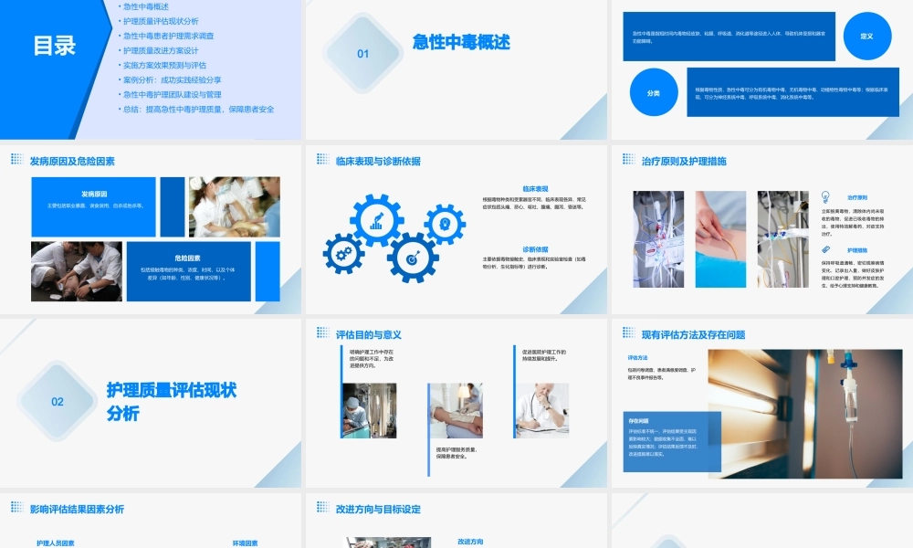 急性中毒的护理质量评估与改进方案