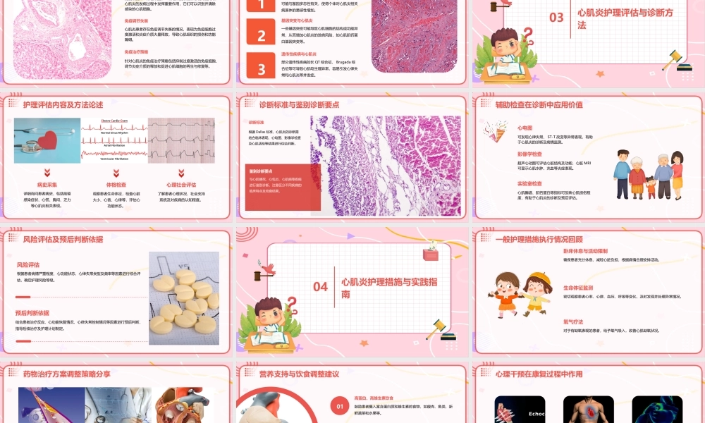 心血管病理学之心肌炎病理护理课件