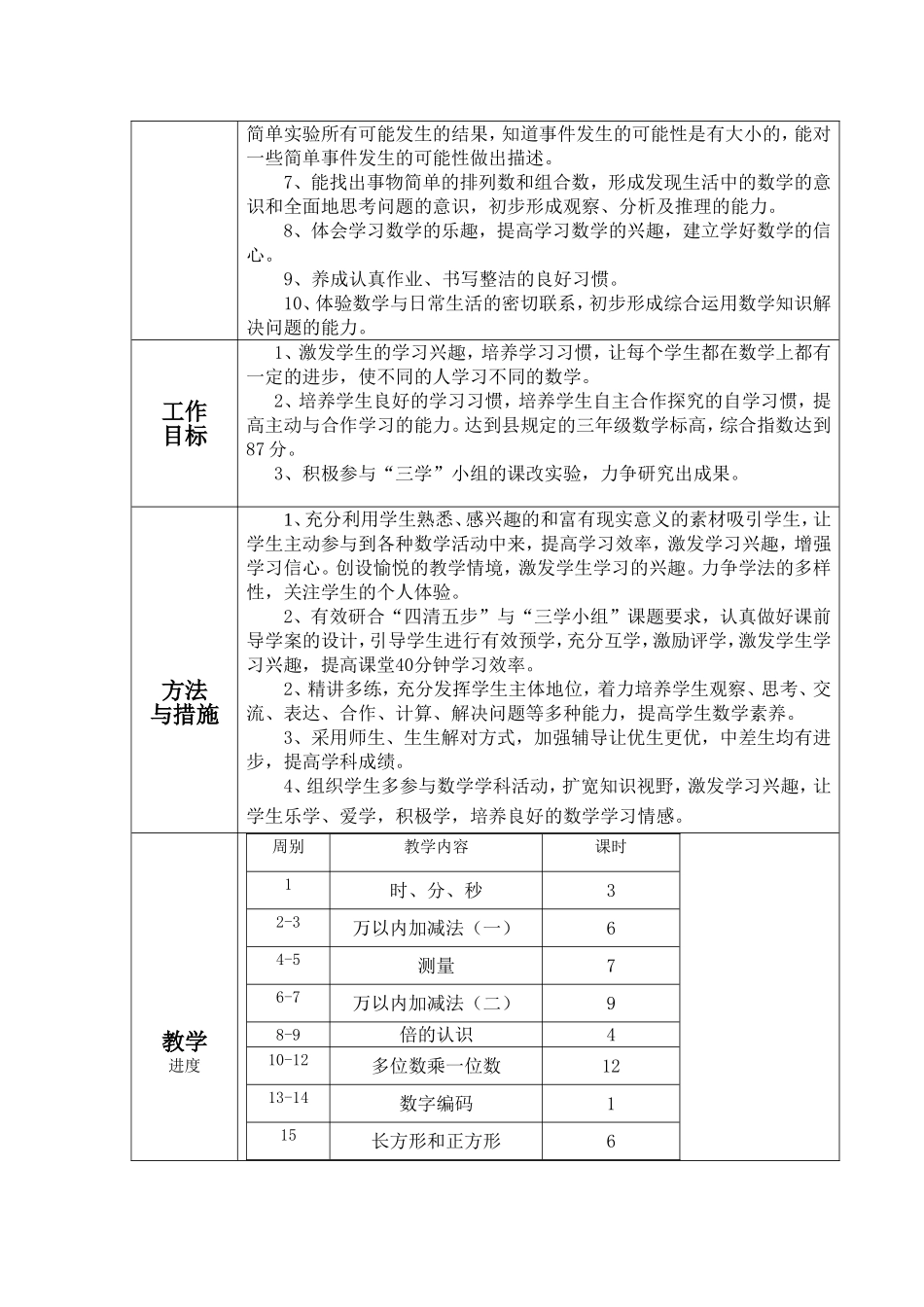 2014秋宋瑜教学计划_第2页