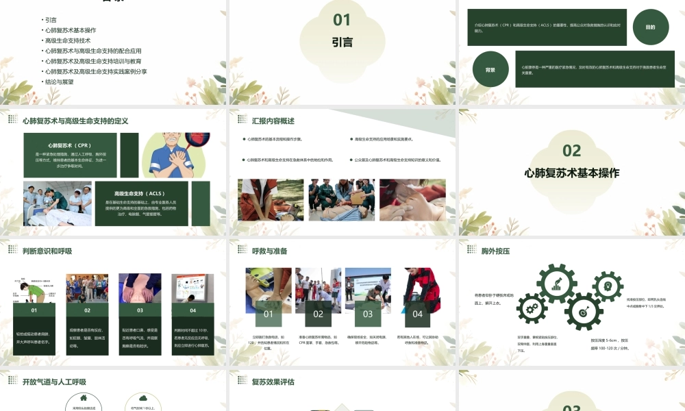 心肺复苏术及高级生命支持