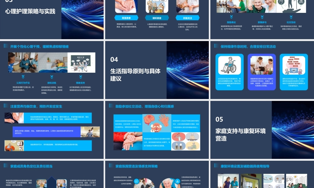 帕金森病患者的心理护理与生活指导课件