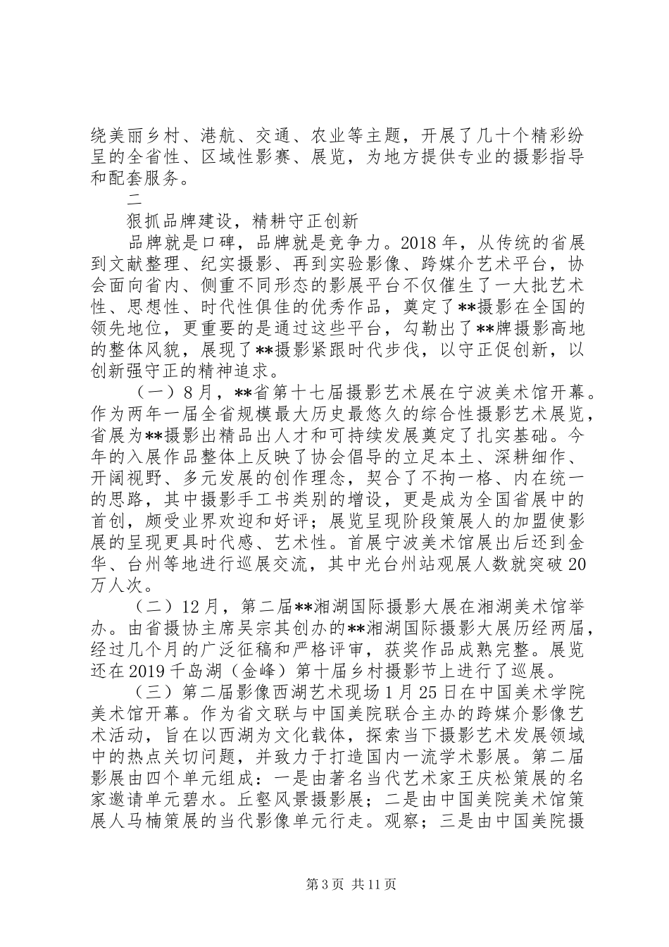 摄影家协会XX年工作总结和XX年工作计划_第3页