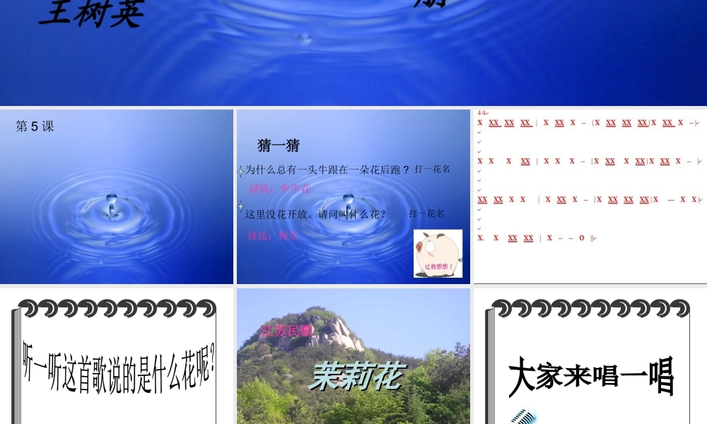 六纬路小学王树英茉莉花[1kejiancom]