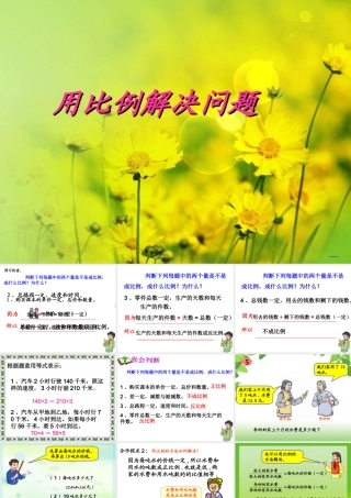 用比例解决问题新授