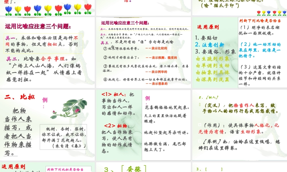 中考语文专题复习：修辞手法