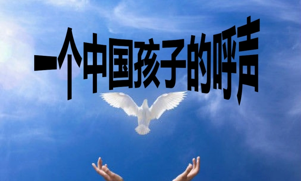 四年级语文下册第四组15一个中国孩子的呼声第二课时课件