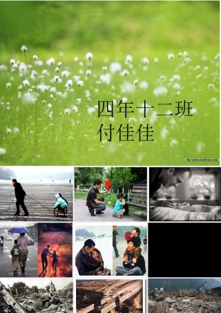 地震中的父与子PPT2