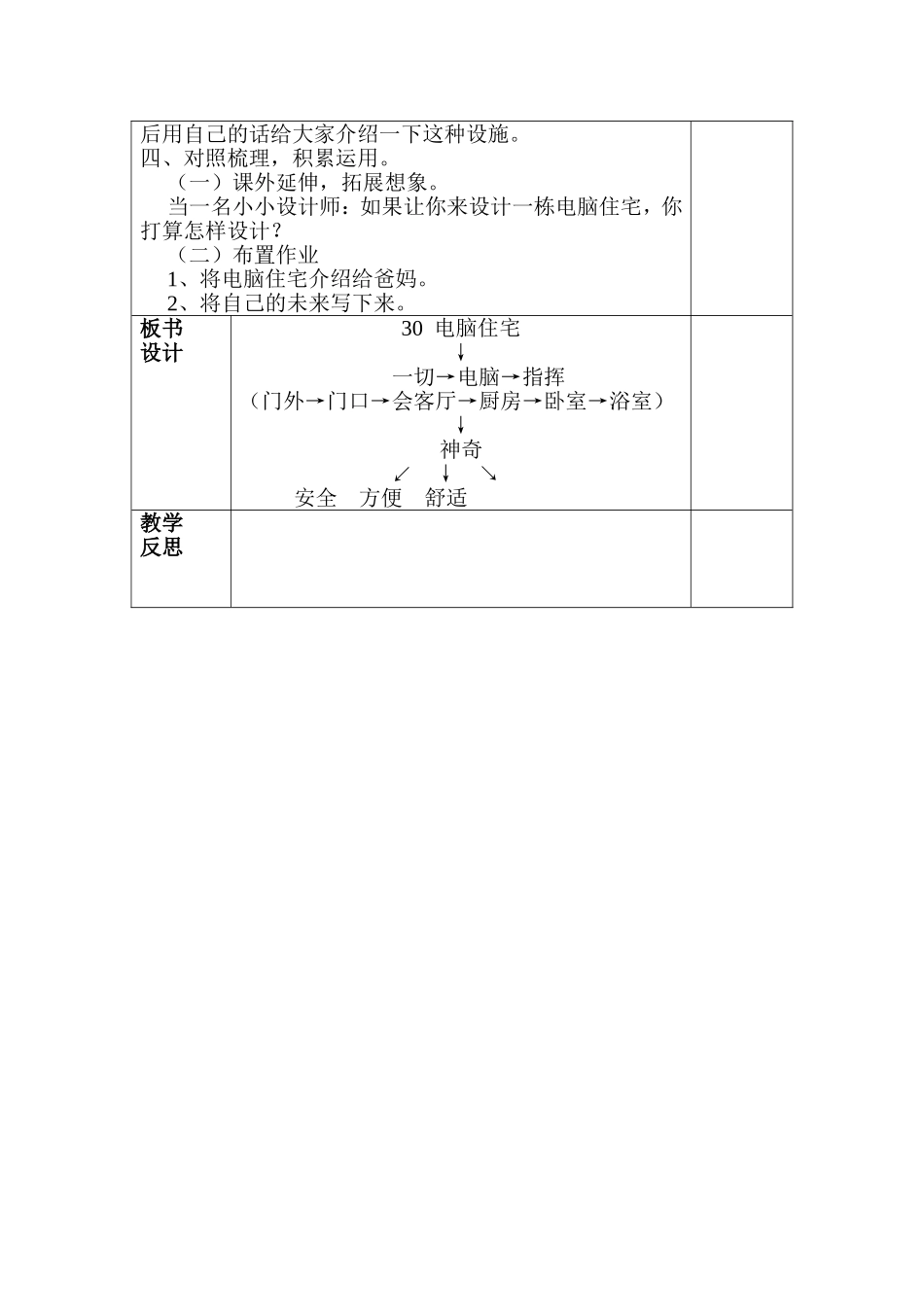 四年级语文第八单元《电脑住宅》_第2页