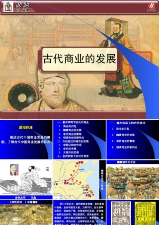 历史②必修13《古代商业的发展》PPT课件
