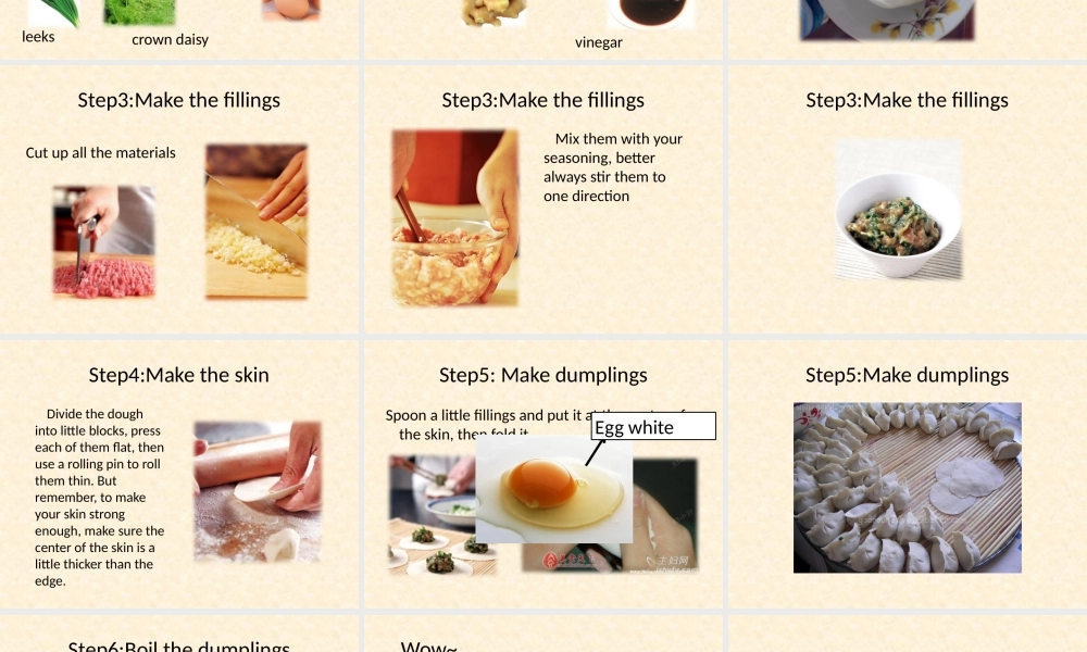 饺子制作英文PPT展示[1]