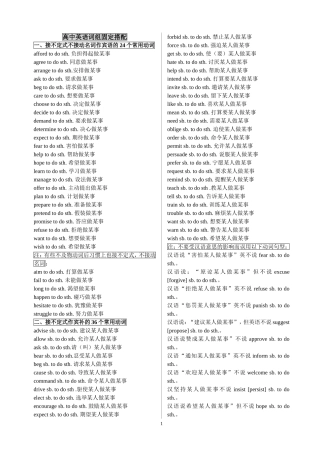 高中英语常用动词短语固定搭配完整版