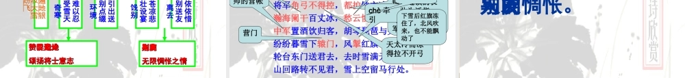 诗五首复习用